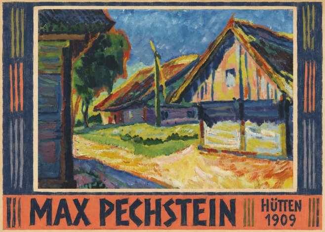 Max Pechstein Hütten 1909 No5 - Poster