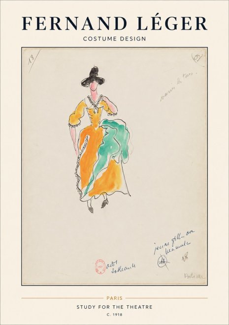 Fernand Léger Study for the Theatre No1 - Poster