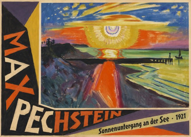 Max Pechstein Sonnenuntergang an Der See No4 - Poster