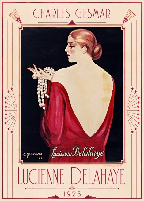 Charles Gesmar Lucienne Delahaye No1 - Poster