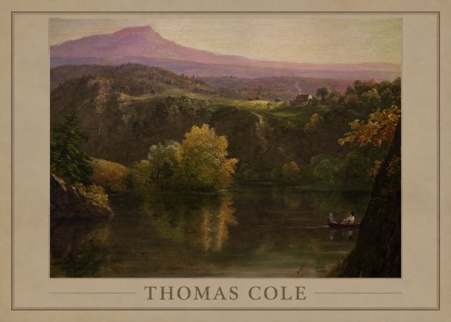 Thomas Cole View of the Catskill Mountains, Early Autumn No2 - Poster