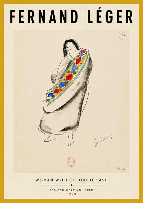 Fernand Léger Indienne, Bolivia No4 - Poster