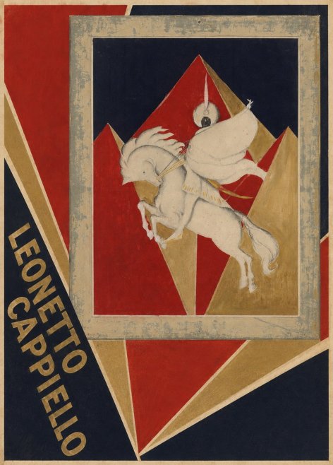 Leonetto Cappiello Rider on a White Horse No2 - Poster