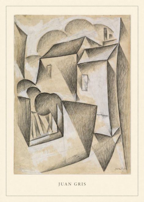 Juan Gris Houses in Paris No3 - Poster
