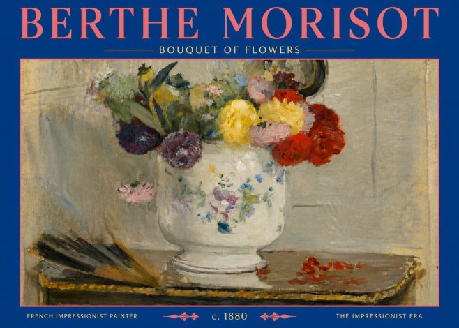 Berthe Morisot Bouquet of Flowers No5 - Poster