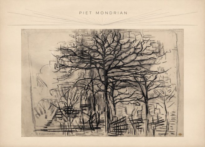 Piet Mondrian The Tree No3 - Poster