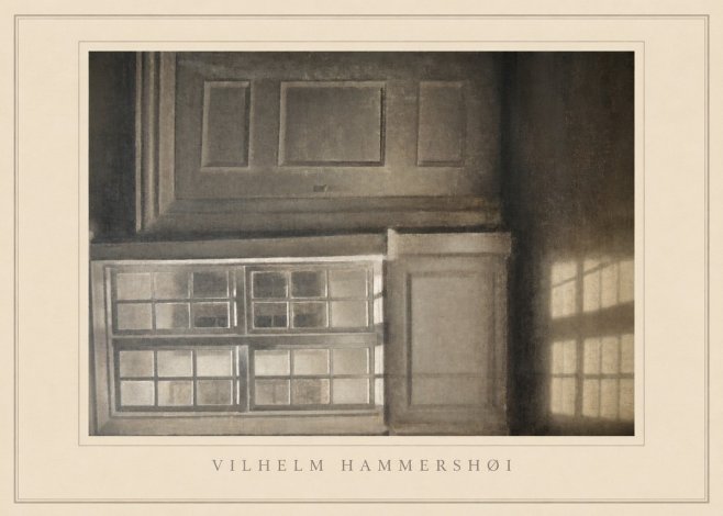 Vilhelm Hammershøi Interior with Window No5 - Poster