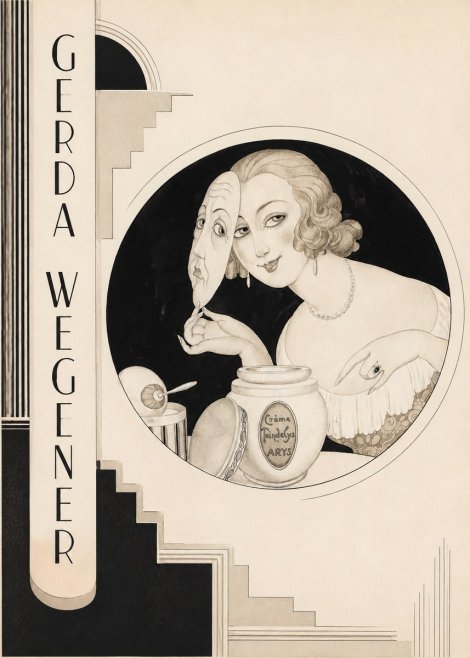 Gerda Wegener Crème Teindelys I No2 - Poster