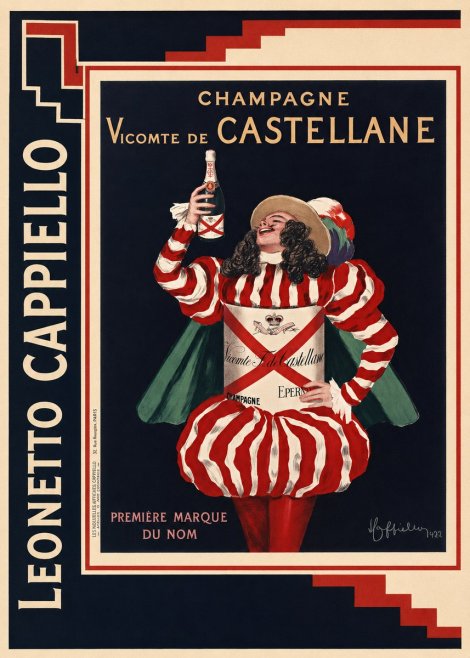 Leonetto Cappiello Champagne Vicomte De Castellane No2 - Poster