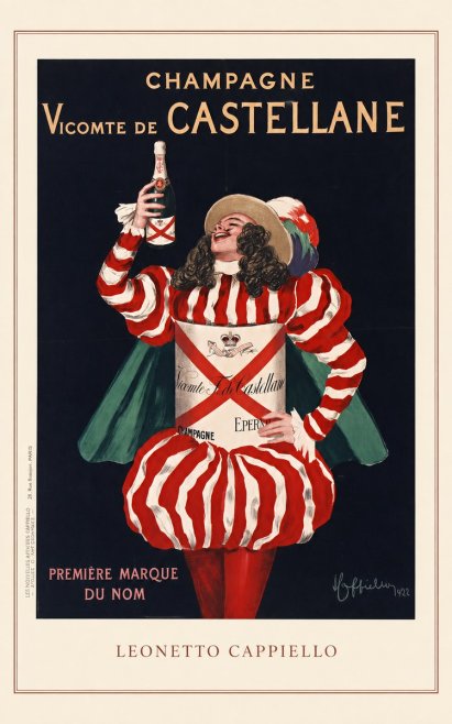 Leonetto Cappiello Champagne Vicomte De Castellane No3 - Poster