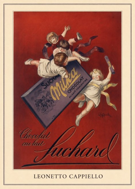 Leonetto Cappiello Suchard Milka Chocolat No5 - Poster