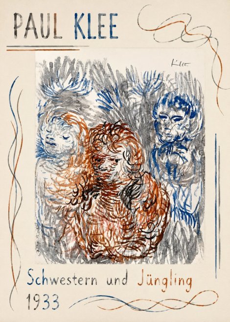 Paul Klee Schwestern Und Jüngling No1 - Poster