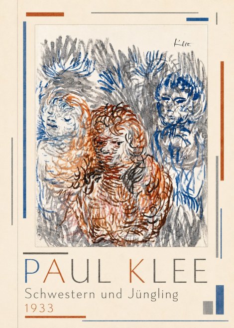Paul Klee Schwestern Und Jüngling No4 - Poster