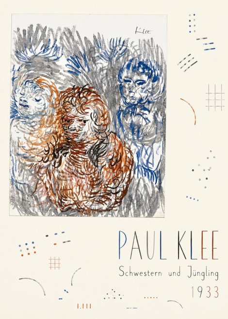 Paul Klee Schwestern Und Jüngling No5 - Poster