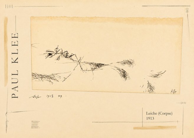 Paul Klee Leiche (Corpse) No2 - Poster