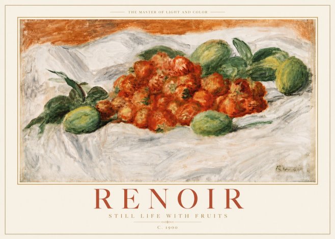 Renoir Still Life with Fruits No5 - Poster