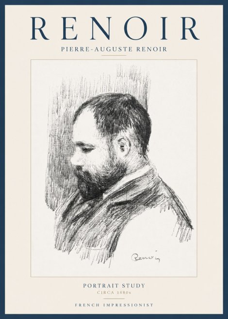 Renoir Portrait Study I No2 - Poster