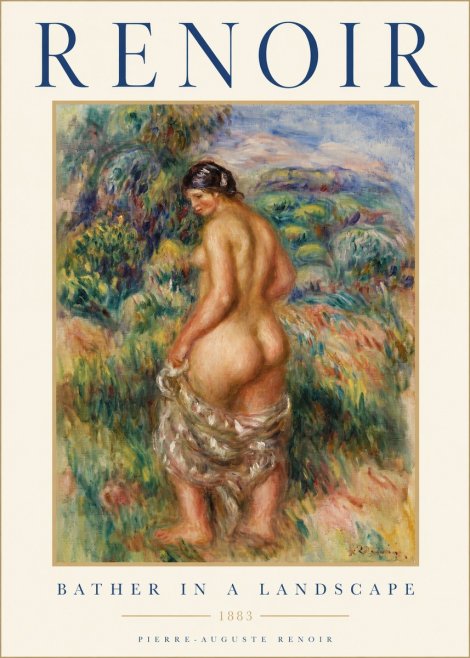 Renoir Bather in a Landscape No1 - Poster