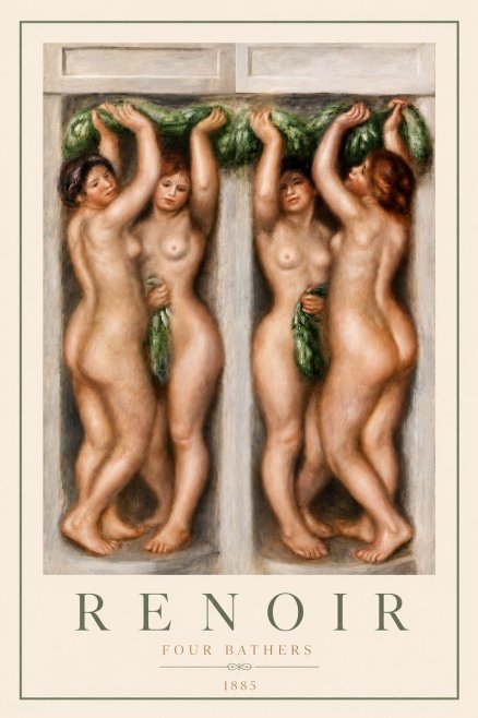 Renoir Four Bathers No5 - Poster