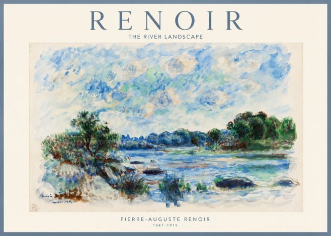 Renoir The River Landscape No3 - Poster