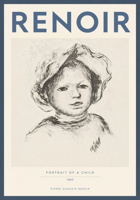 Renoir Portrait of a Child II No2 - Poster