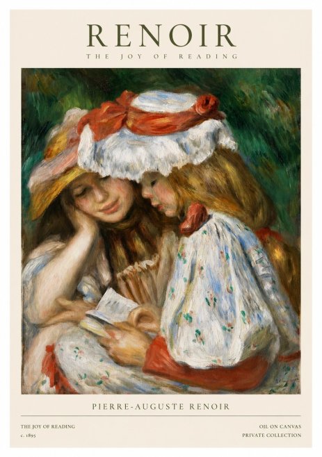 Renoir The Joy of Reading No1 - Poster