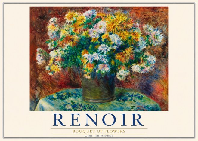 Renoir Bouquet of Flowers IV No3 - Poster