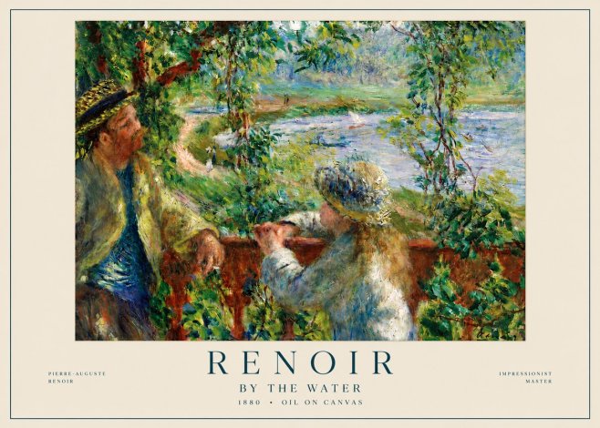 Renoir By the Water No4 - Poster