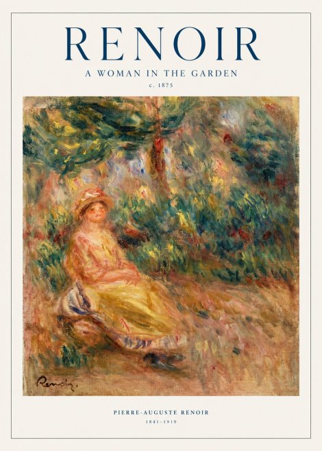 Renoir A Woman in the Garden No1 - Poster