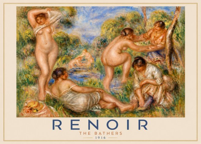 Renoir The Bathers No5 - Poster