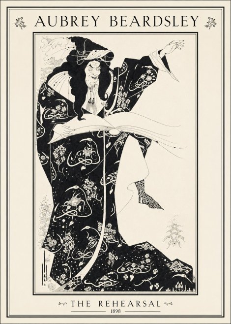 Aubrey Beardsley The Rehearsal No1 - Poster