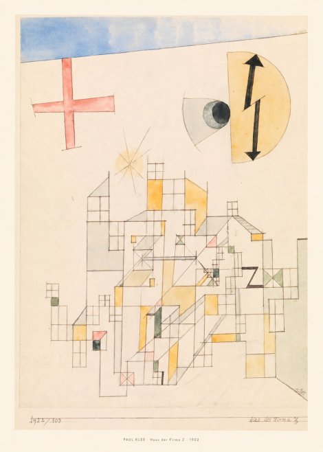 Paul Klee Haus Der Firma Z No6 - Poster