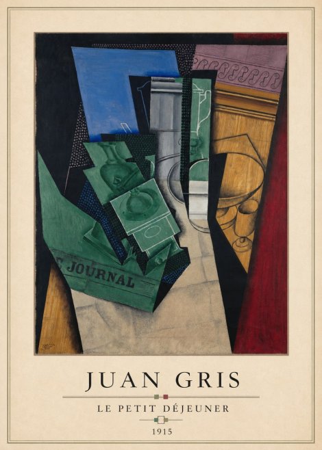 Juan Gris Le Petit Déjeuner No4 - Poster