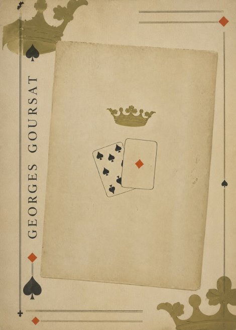Georges Goursat Crown and Playing Cards No2 - Poster