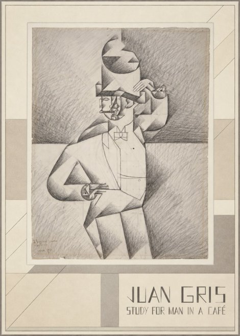Juan Gris Study for Man in a Café No3 - Poster