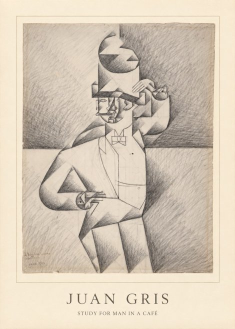 Juan Gris Study for Man in a Café No4 - Poster