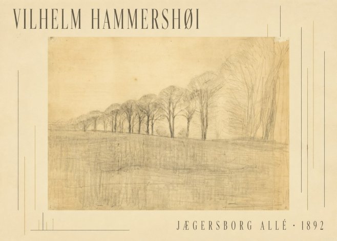 Vilhelm Hammershøi Jægersborg Allé No5 - Poster