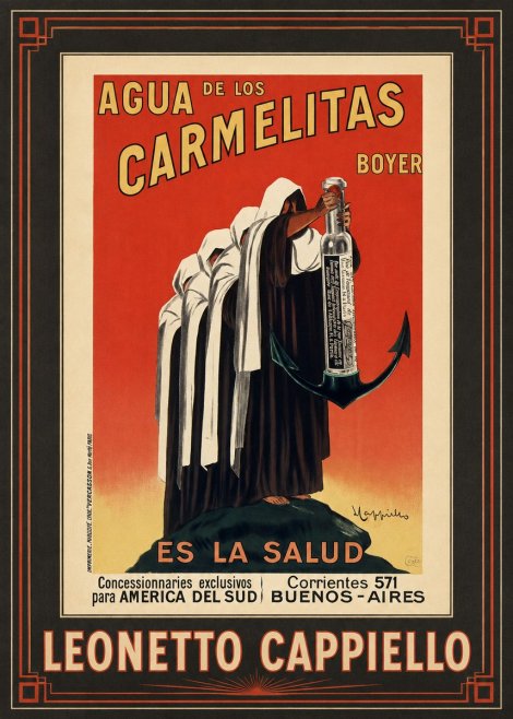 Leonetto Cappiello Agua De Los Carmelitas Boyer No1 - Poster
