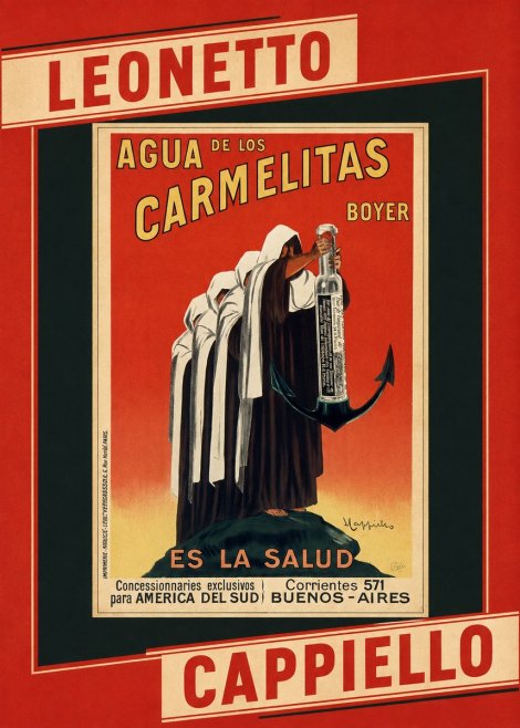 Leonetto Cappiello Agua De Los Carmelitas Boyer No6 - Poster