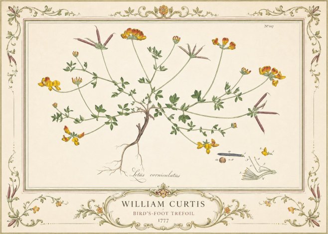 William Curtis Bird's-foot Trefoil No4 - Poster