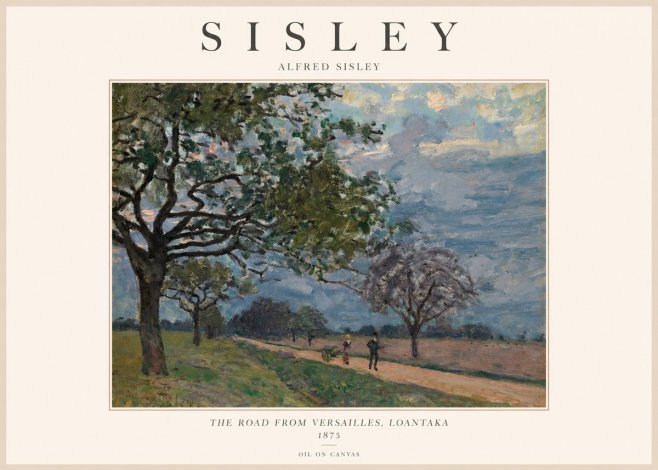 Sisley The Road from Versailles, Loantaka No1 - Poster