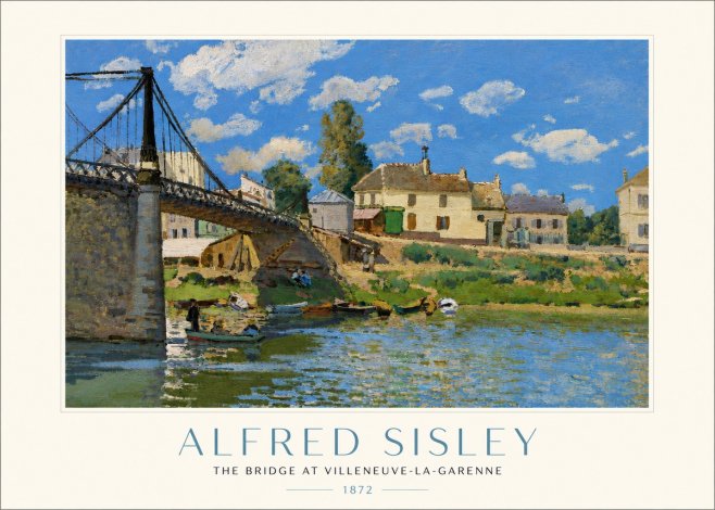 Sisley The Bridge at Villeneuve-la-garenne I No4 - Poster