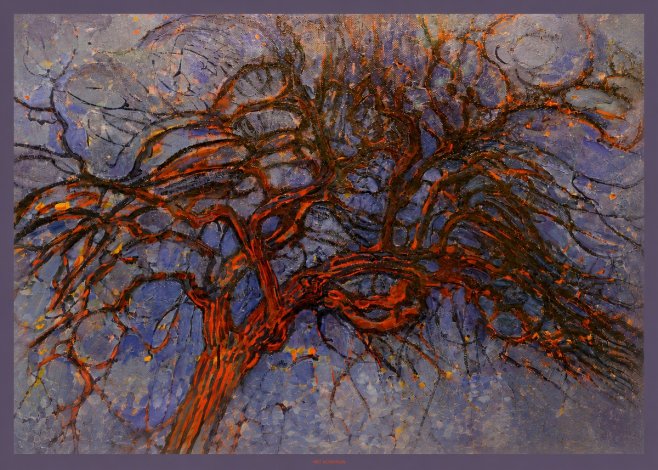 Piet Mondrian The Red Tree No6 - Poster