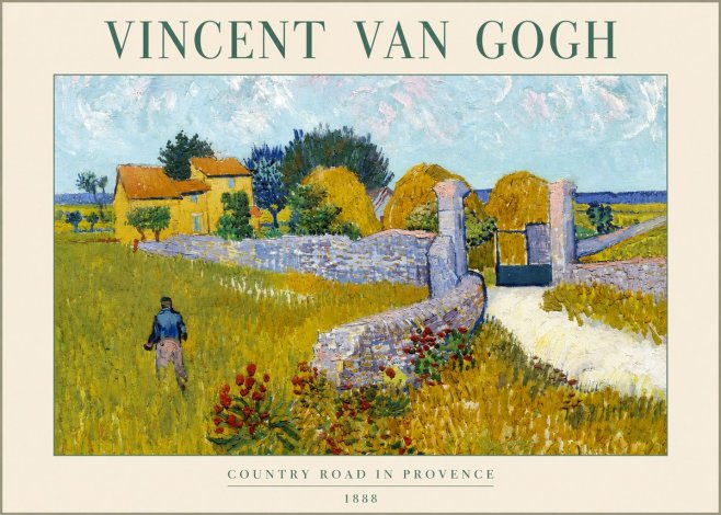 Van Gogh Country Road in Provence I No2 - Poster