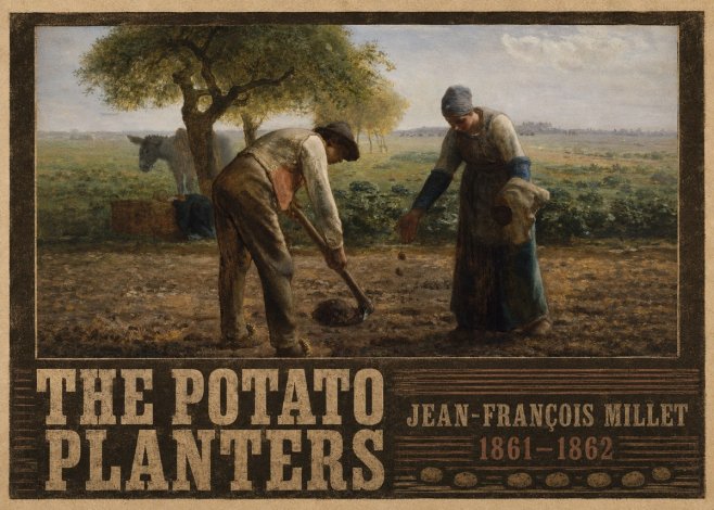 Jean-François Millet The Potato Planters No4 - Poster