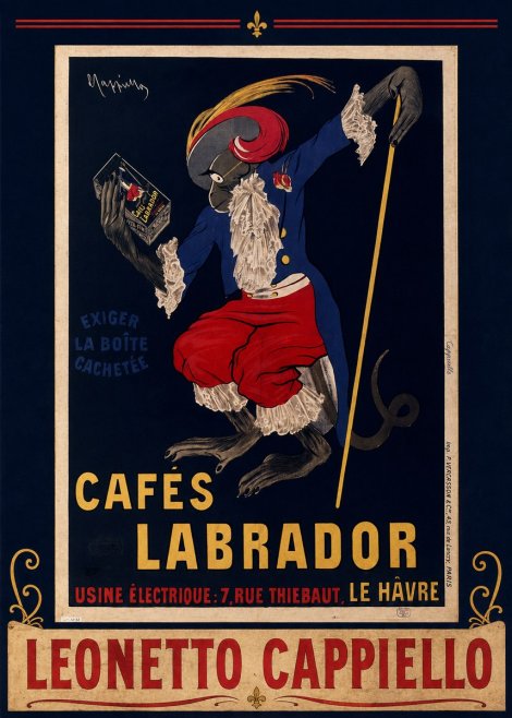 Leonetto Cappiello Cafés Labrador No3 - Poster