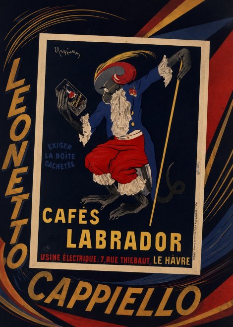 Leonetto Cappiello Cafés Labrador No5 - Poster