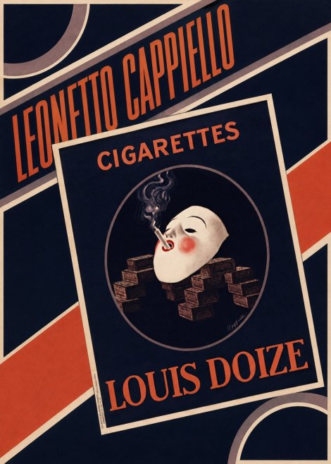 Leonetto Cappiello Cigarettes Louis Doize No4 - Poster