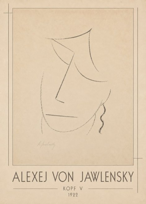 Alexej von Jawlensky Kopf V No1 - Poster