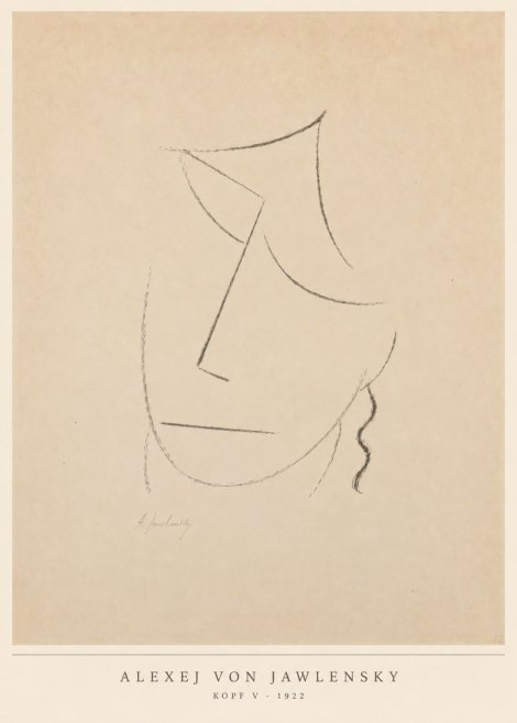 Alexej von Jawlensky Kopf V No6 - Poster